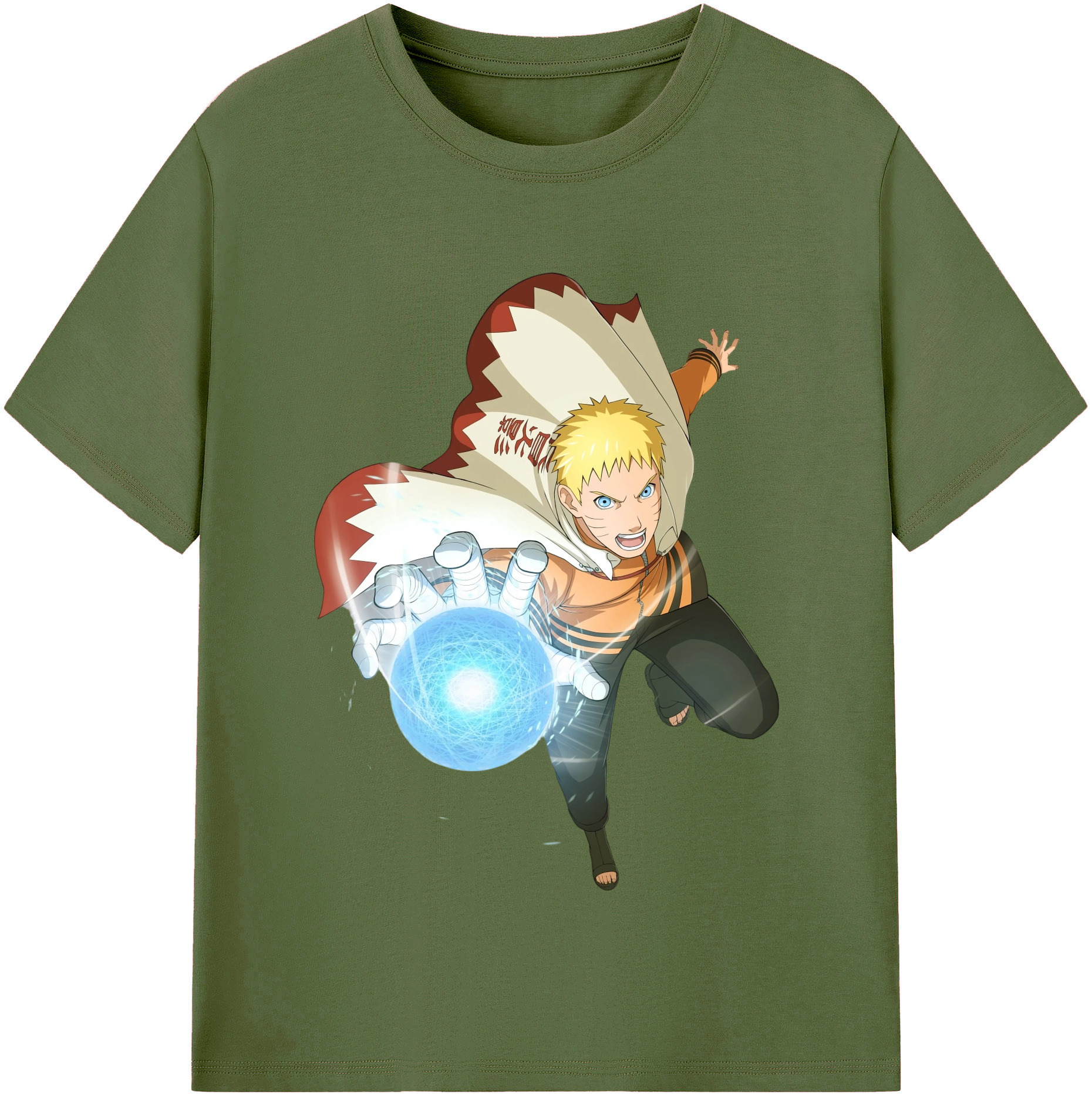 （画像用） NARUTO -ナルト- うずまき ナルト Uzumaki Naruto 綿100％半袖Tシャツ（フロントプリント）